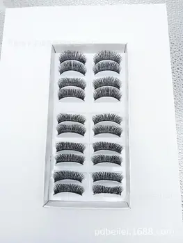 

Hot Selling Natural Cross False Eyelashes 10 Pairs inside Natural Densely Long 801 # Volume Eyelash Extension