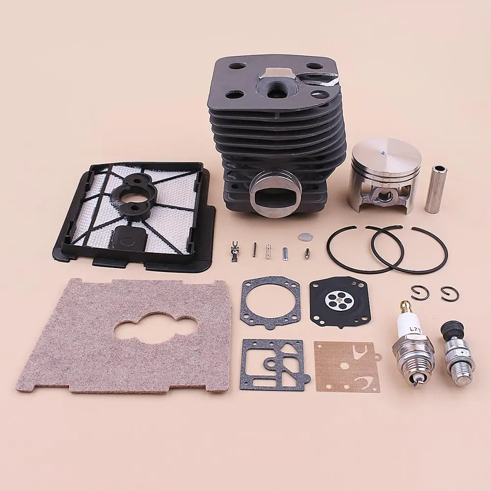 

46mm Cylinder Piston Kit For Stihl FS550 FS420 FS420L FS550L Air Filter Cover Decompression Valve Repair Kit