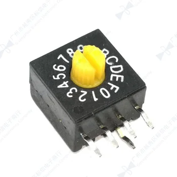 

0-F rotary coding switch 16-bit PCB 1248C positive code 4:1 handle 3mm vertical
