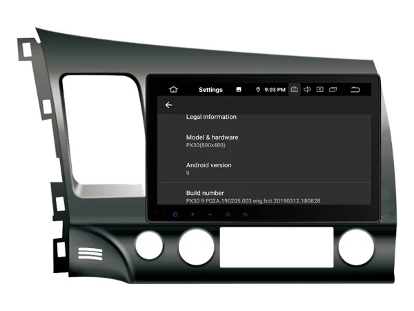 PX5 4g+ 64g Android 9,0 автомобильный dvd-плеер для HONDA CIVIC 2007-2011 Автомобильный мультимедийный автомобильный поддержка DVR wifi DAB OBD