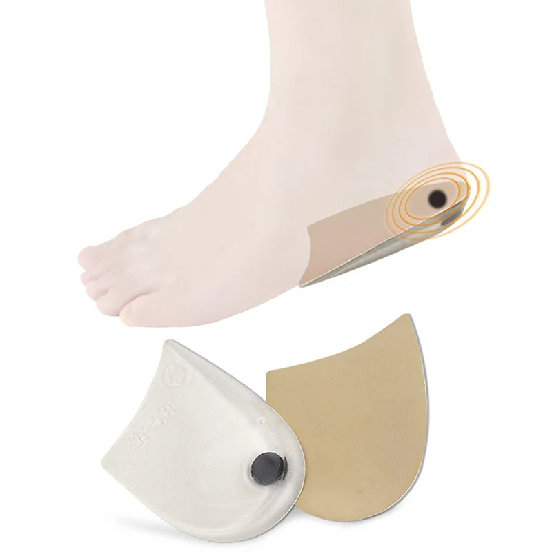 1 Pair Transparent Therapy Foot Arch Patch O/X Magnetic Massage Insoles Foot Acupressure Shoe Pads Therapy Slimming Insoles