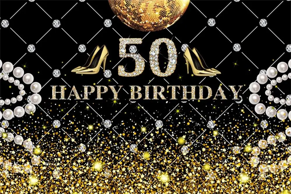 NZY06223 Photo Backdrops Happy Women Fabulous Birthday Party 30 40 50th High Heels Party Banner Photo Backgrounds Photocall Photo Studio - Цвет: NZY06223