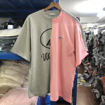 

Splice WELLDONE T-shirt Reflective Men Women High Quality We11 Done WELL DONE T shirt Top Tees kanye west