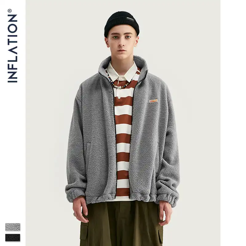 oversized fleece cardigan