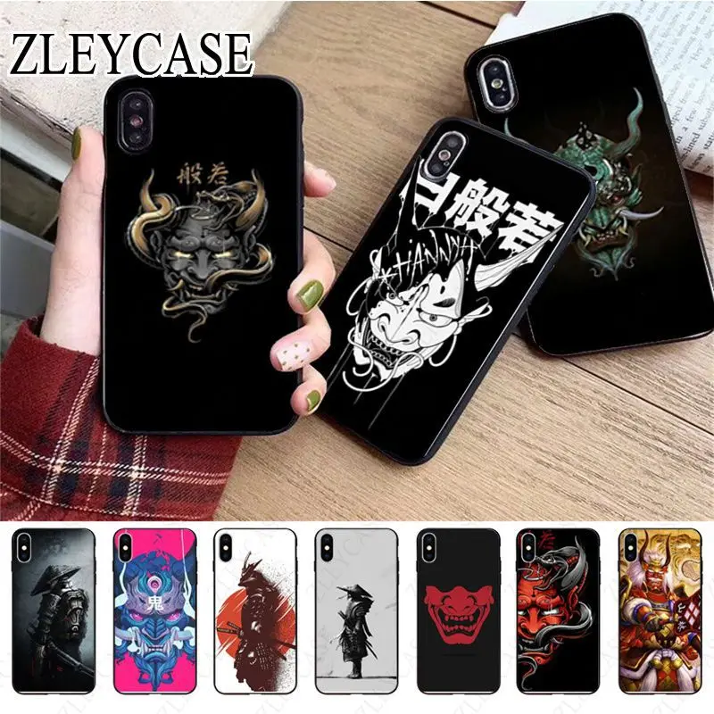 Japanese Samurai Oni Mask Phone Case For Iphone 13pro 14plus Xr Xsmax