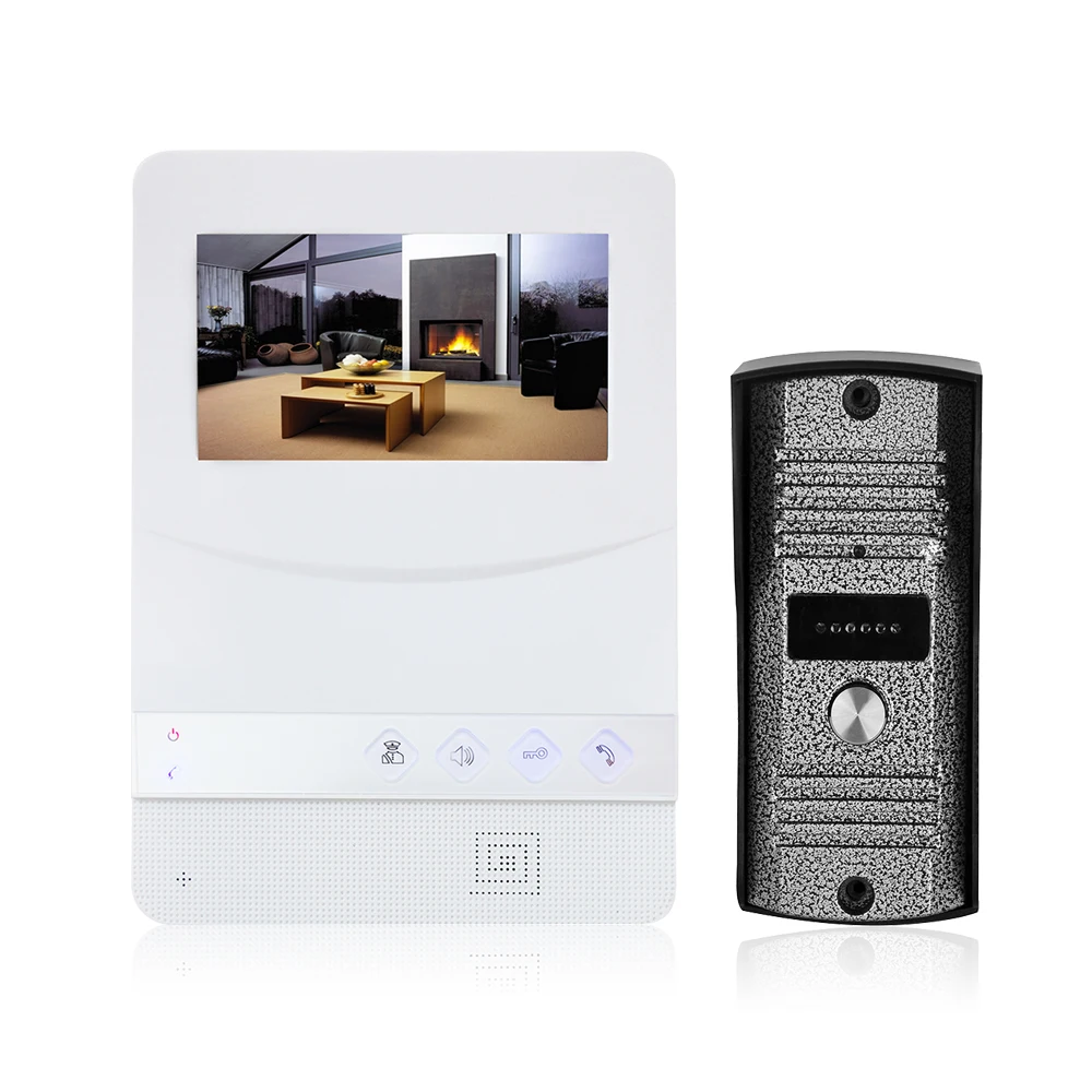 

Home 4.3-inch LCD Screen Monitor ABS Video Door Viewer Door Bell Video Intercom Monitor Kit IR Night Vision Camera Door Bell