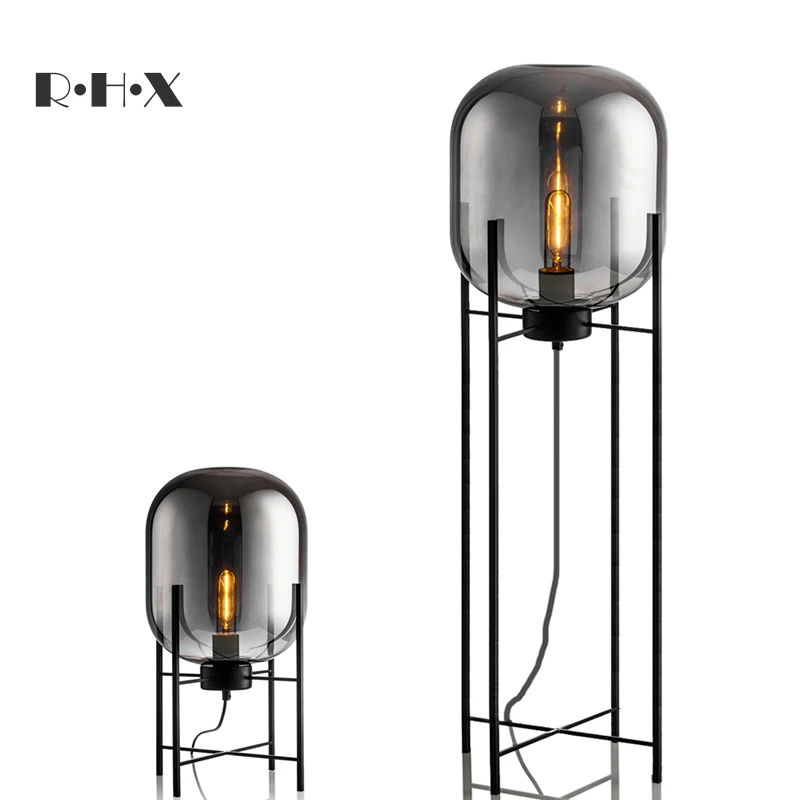 

A Living Room Vertical Desk Lamp Floor Lamp Originality Industry Wind Personality Concise Modern Bedroom Bedside Desk Lamp