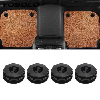 

YOSOLO 4 Piece/Set Anti-Slip Holders Auto Carpet Fixing Grips Clamps Car Floor Mat Clips Universal Auto Fastener