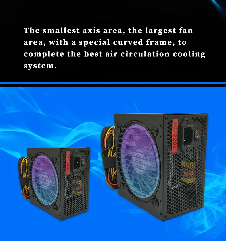 700W Rated Power Gaming Computer Power Supply ATX 80 Plus Power Supply