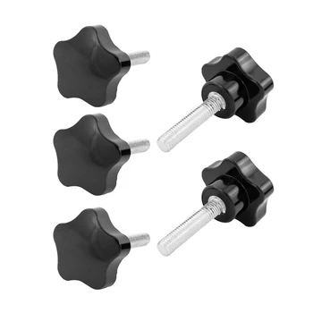 

5 PCS Machine Tool M8 x 40 Male Threaded 40mm Dia Knob Handle