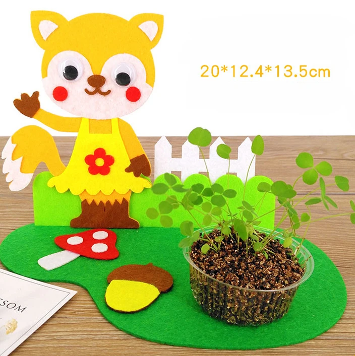 Happy Small Farm нетканые наклейки Детские DIY креативные производственные наборы ручной работы детские развивающие игрушки GYH