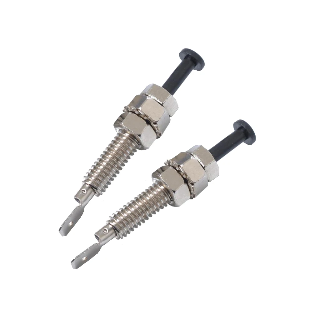 2pcs Universal Car Auto Door Trunk Alarm Light Hood Jamb Pin Switch Bonnet