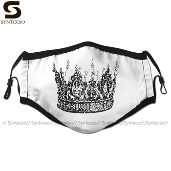 

The King His Queen Mouth Face Mask Kings Facial Mask Funny Fashion with 2 Filters for Adult