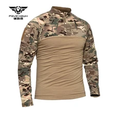 Мужские уличные военные тактические трикотажные футболки с изображением лягушки камуфляжные дышащие быстросохнущие тренировочные топы для альпинизма, рыбалки, треккинга