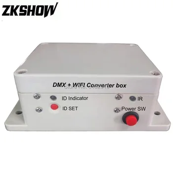 

WIFI+DMX+IRC Converter Box for Wireless Battery Remote LED Par Uplight Professinal Stage Lighting Equipment