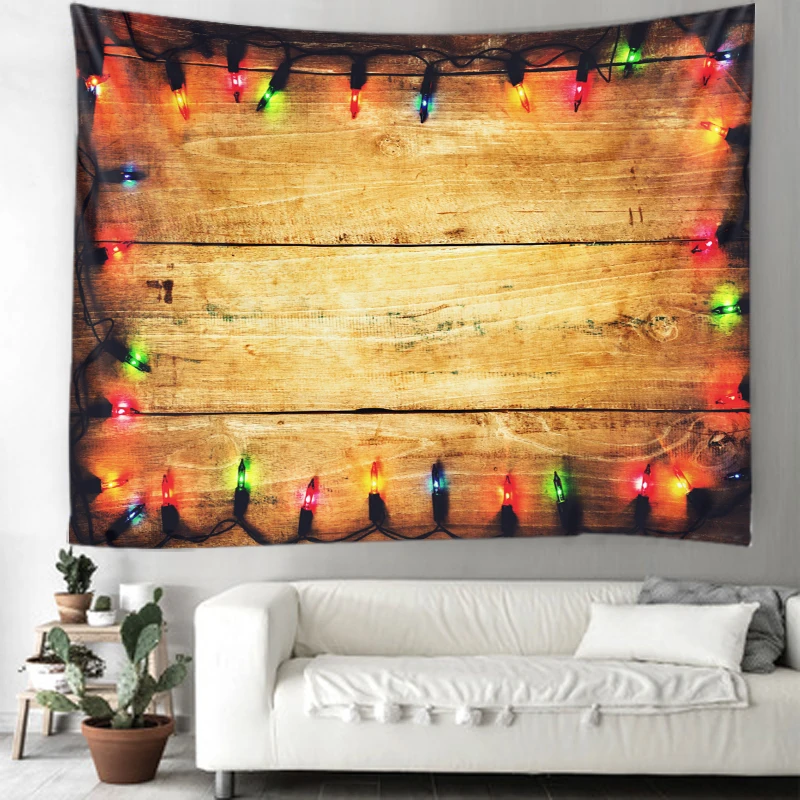 

Christmas tapestry Christmas floor background wall tapestry holiday decorations household items decoration big blanket