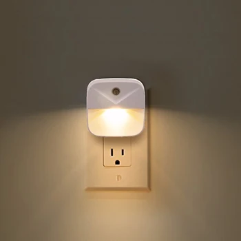 

Plug in night lights Mini Auto ON Light Sensor Control EU US Plug Wireless Energy Saving Lighting Children Bedroom Wall Lamp