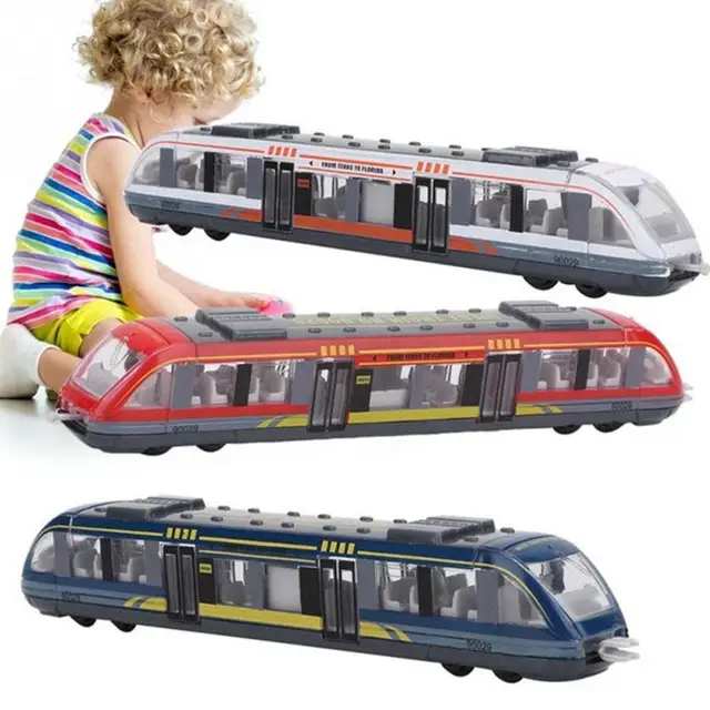 Simulation Alloy Metal High Speed Rail Diecast Train Toy Model Educational Toys Boys Children  Train Alloy Model Toys Gift 1