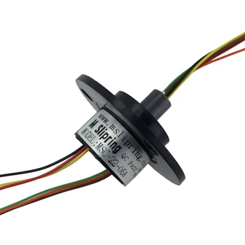 

1PCS 2/4/6ch 2A Slip Ring Diameter 22mm Collector Rotary Joint Slipring 220V AC/DC 250RPM for Rotating Table Stage Light