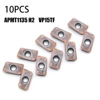 

10pcs Carbide Inserts APMT1135 H2 VP15TF/APMT 1135 EU6020 Carbide Inserts Accessory Face Milling Tools