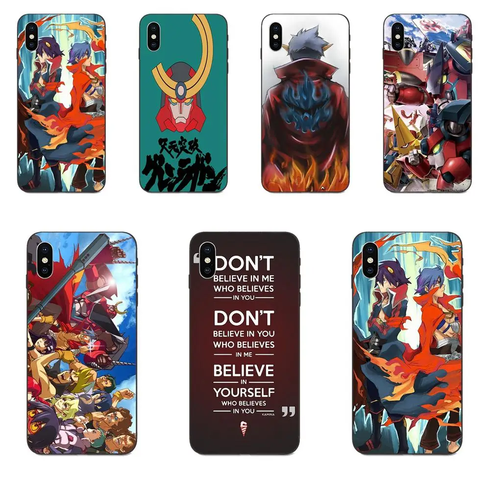 Аниме Модный чехол для мобильного телефона с принтом &quotTengen Toppa Gurren Lagann&quot Мягкая