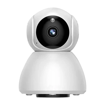 

V380 Little Snowman 360 Degree 1080P HD Panoramic Surveillance Wireless Camera Home WIFI Camera Probe(EU Plug)