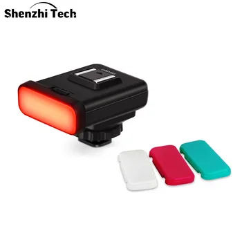 

DSLR LED Camera Video Light Mini Portable Photography Lighting 20 LEDs Adjustable Portable Fill Light Vlog Light with 3 Colors