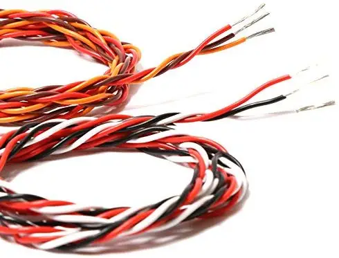 5 м 16 футов 22AWG 26awg 30/60 Core 3 way Twist Servo удлинитель JR Futaba витой провод свинец для RC аксессуары для самолетов