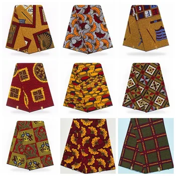 

Nigeria Embroidery Fabric African Cotton Print Ankara High Quality Real Pagne Veritable Wax Pagne Africain Hot Wax Veritable