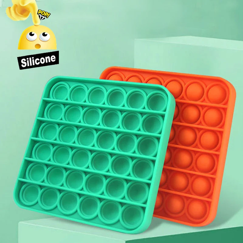 Juguete sensorial de burbuja de empuje para niños y adultos, juguete antiestrés para aliviar el estrés y el autismo, juguete de descompresión