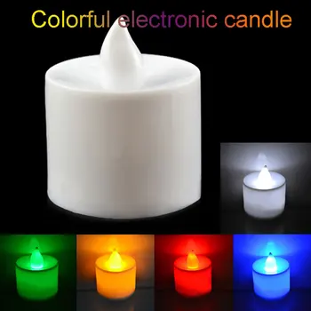 

Multicolor Fashion Glow Candle Practical LED Light Beautiful Courtship Display Electronic Candles Party Flashing Plastic