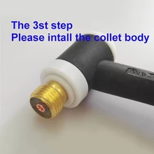 Для аргонодуговой сварки WP-17/18/26 1/8 \ "газовой сварки объектив Pyrex Стекло чашки цанги изолятор