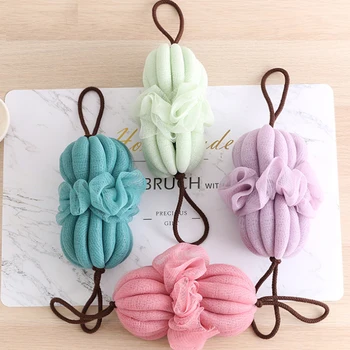 

Japanese Style Bath Flower Pull Back Strip Soft Premium Scrubber Long Section Foaming Net Bath Towel Bathing Supplies Plastic