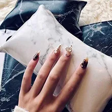 Маникюрные аксессуары для ногтей из искусственной кожи мягкая подушечка для рук и подушечка подставка для ногтей держатель для рук