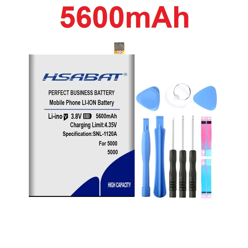 HSABAT 5600 мАч мобильный телефон Батарея для THL 5000 Elephone P5000 THL5000 DEXP Ixion XL" ML5 батареи
