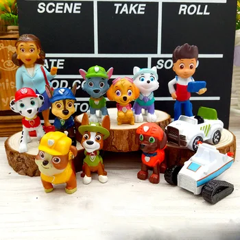

12pcs/lot Paw Patrol Model Miniatures Figurines Toys Home Decoration Crafts Miniatures DIY Creative Doll Puppy Action Figure