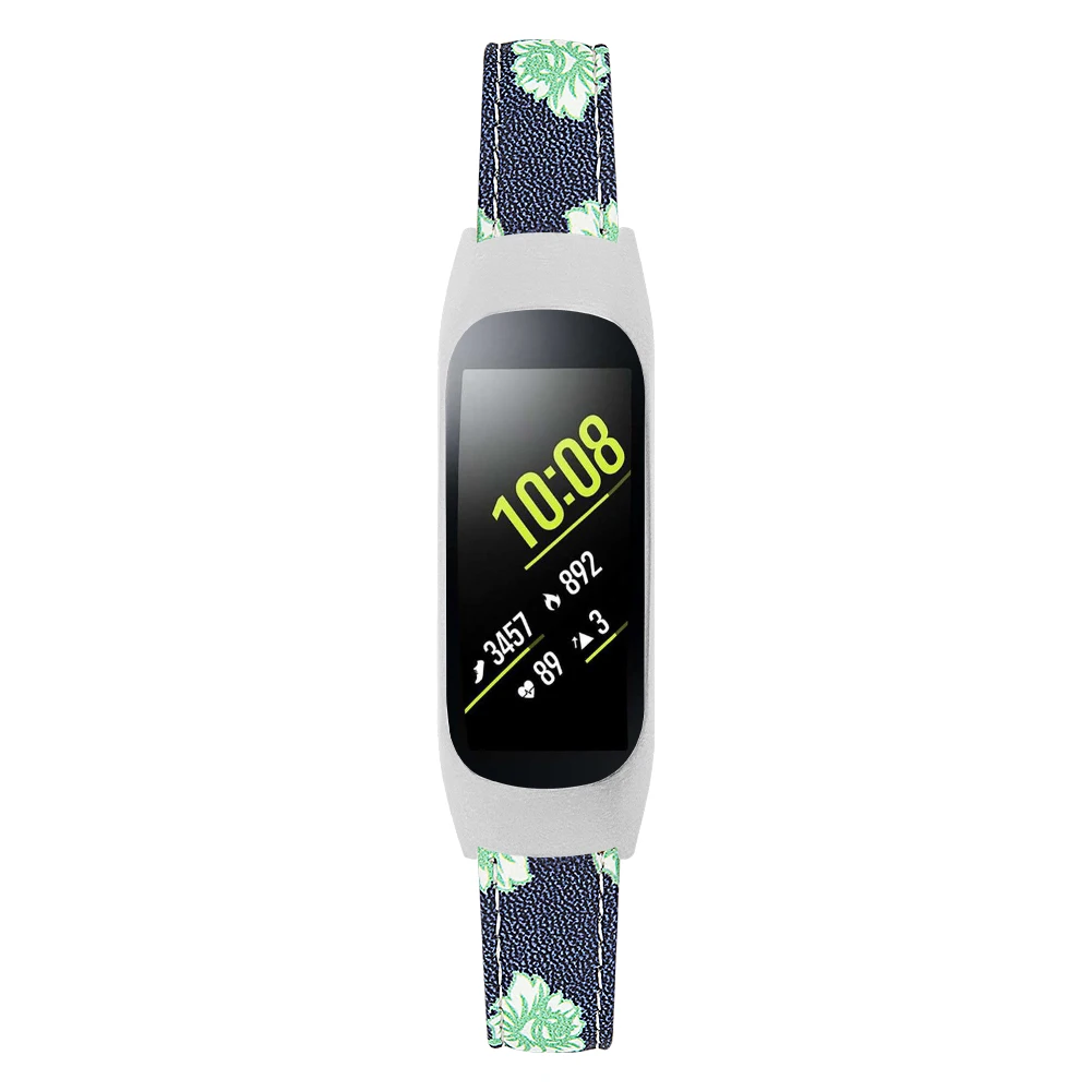 Кожаный ремешок для samsung Galaxy Fit-e SM-R375 часы полосы с рамкой чехол браслет из натуральной кожи запасные ремешки для часов