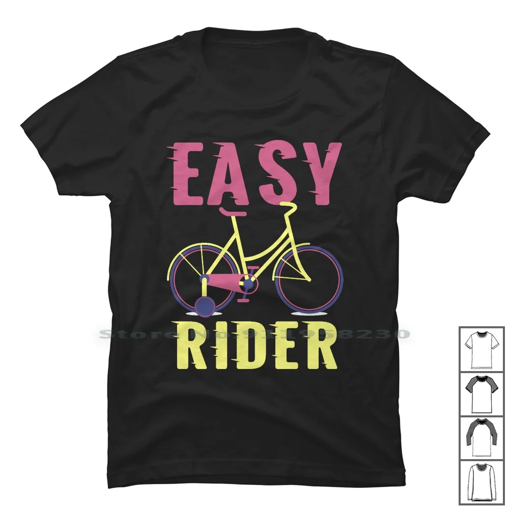 Maglietta Easy Rider 100% Cotone Popolare Trend Rider Easy End