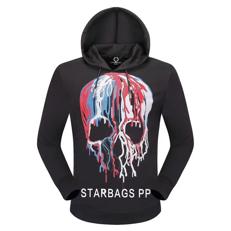 Оригинальная Толстовка Starbags pp с популярным логотипом черепа на осень и зиму