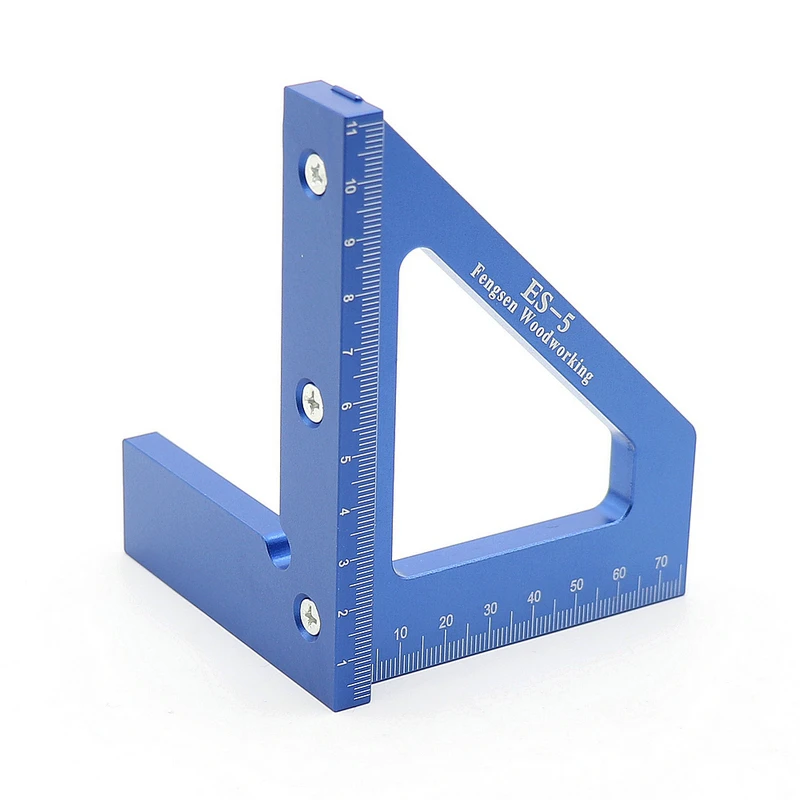 NEW 3D Multifunctional Square Ruler Portable Woodworking Scriber Mitre Angle 45/90 Degree Angle Measuring Carpentry Marking Tools