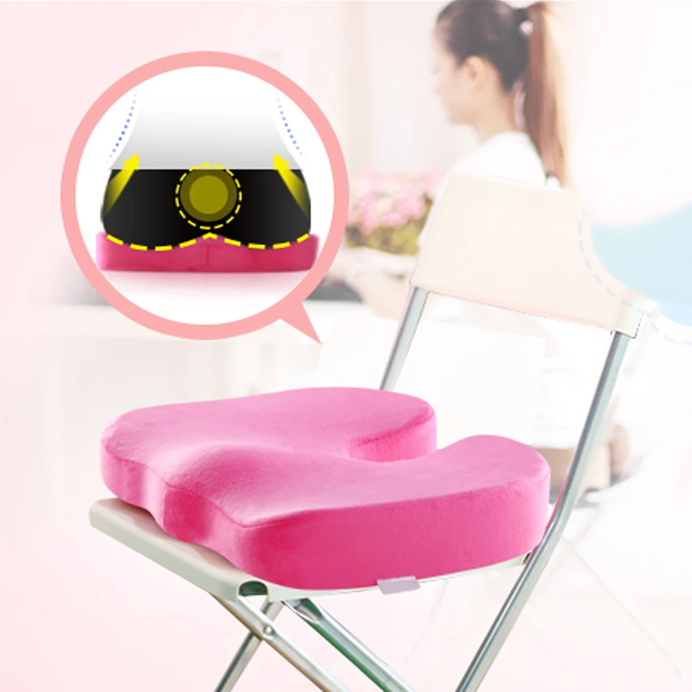 Travel Coccyx Seat Cushion Memory Foam U-shaped Pillow For Chair