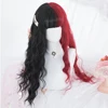 LUPU Lolita perruques pour femmes longue vague Blonde noir rose perruque avec frange Cosplay cheveux synthétiques Halloween haute température Fiber ► Photo 2/6