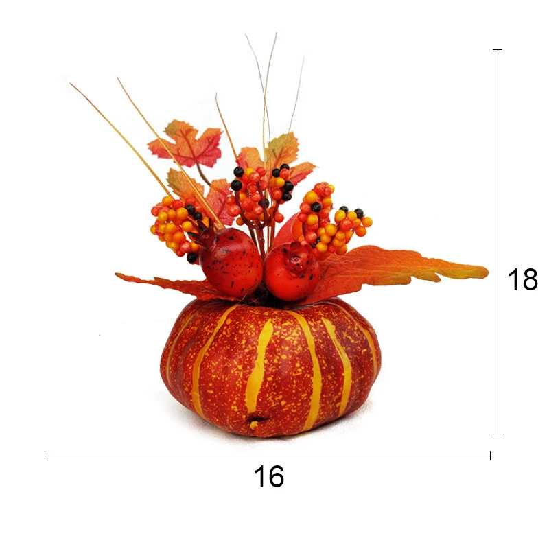 Искусственная бутафорская Тыква листья для Хэллоуина Урожай фестиваль украшения