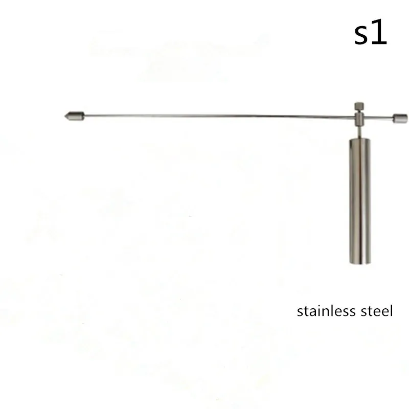 1piece steel S1 Divining рейки подвеска Маятник амулет для чакр Дракон правило энергии башня Пирамида латунь ноги воды импульса обнаружения стержень - Окраска металла: 1piece steel S1
