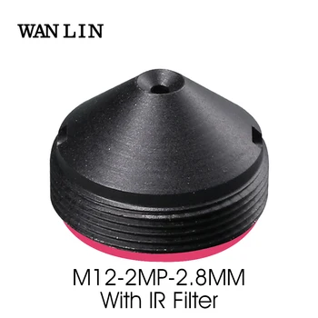 HD 2.0Megapixel obiettivo a foro stenopeico da 2.8mm con filtro IR per telecamere di sicurezza CCTV M12 Mount F2.0 apertura Iris fissa formato immagine 1/3"