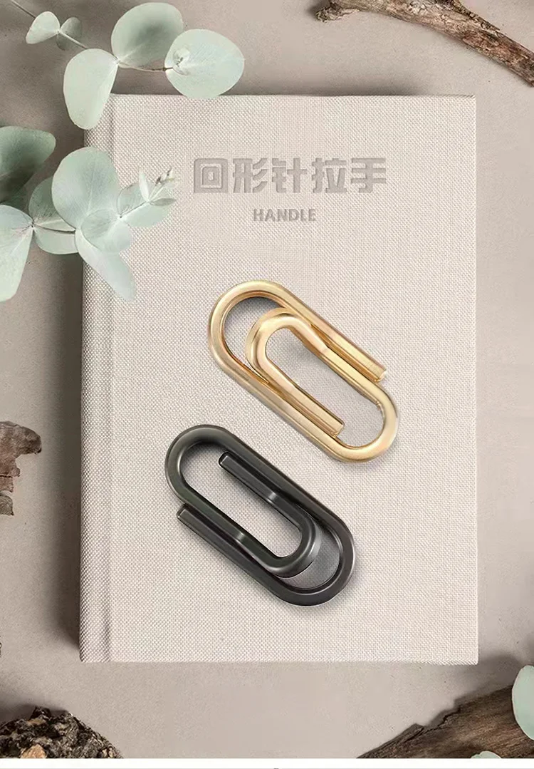 2022 new handle Paper Clips knob North European knob Brushed Brass cabinet handle 38mm retro Cupboard Pull Dreser Pull 2022 New cabinet Handle |Multi Function Furniture Hardware Brushed Brass Dresser Pull,Black Round pull,Hot Sale T-bar Pull,Clips Cupboard pull
