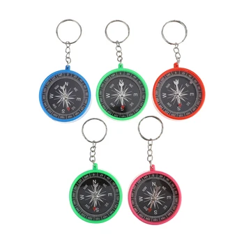 

5PCS Kids Compass Colored Simple Durable Practical Educational Compass Toy Teaching Accessories for Kids Students
