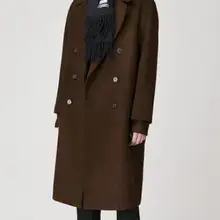 S-6XL, новинка, Мужская одежда, утолщенное корейское свободное шерстяное пальто, Тренч, повседневное пальто размера плюс, двустороннее шерстяное пальто с ворсом