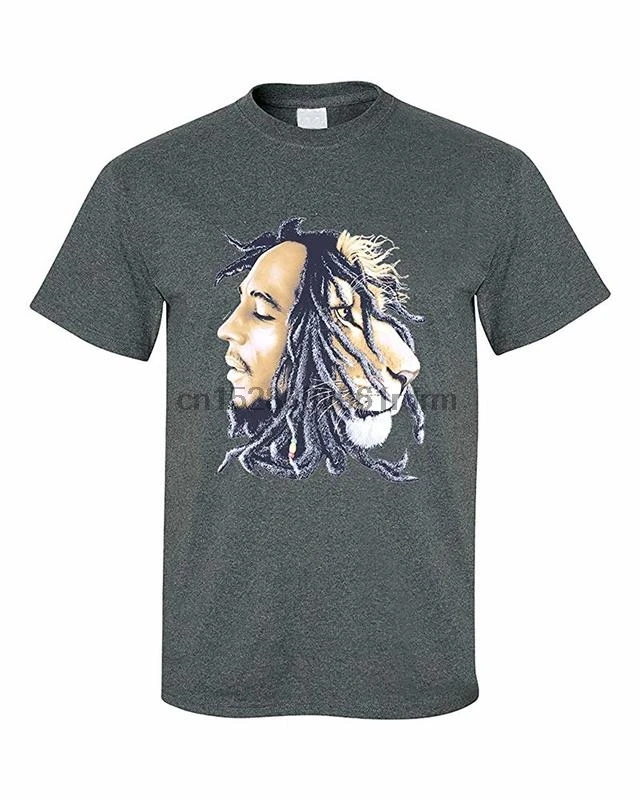 Clothing Bob Marley Lion Rasta Hair T Shirt 4265 | Мужская одежда