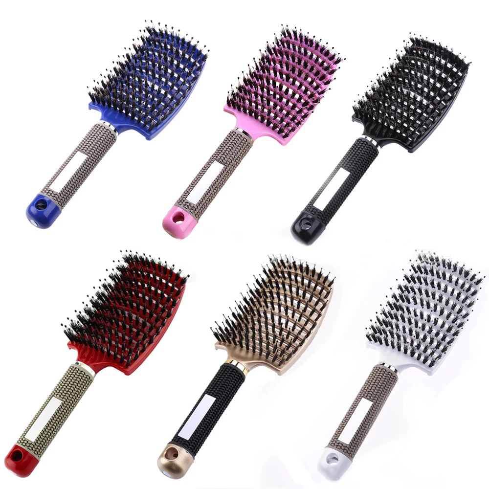 2Pcs Hair Comb Anti Klit Haarborstel Scalp Massage Comb Nylon Women Detangle Hair Brush for Salon Hairdressing Styling Tools